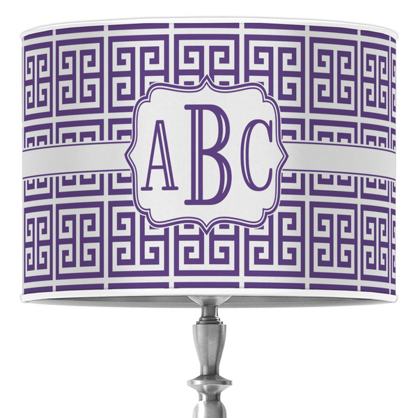 Custom Greek Key Drum Lamp Shade (Personalized)