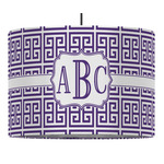 Greek Key Drum Pendant Lamp (Personalized)