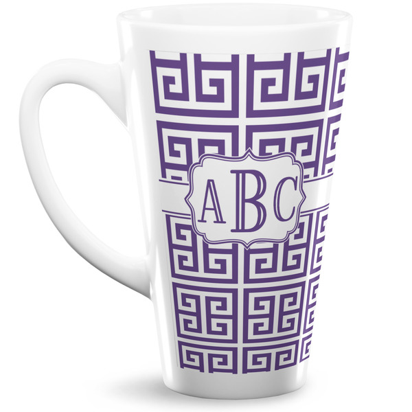 Custom Greek Key Latte Mug (Personalized)