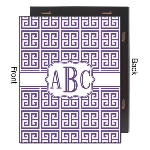 Greek Key 16x20 Wood Print - Front & Back View