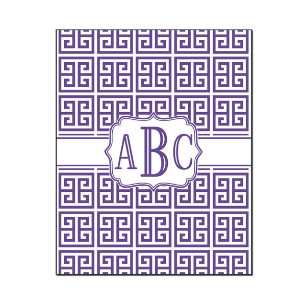 Custom Greek Key Wood Print - 16x20 (Personalized)