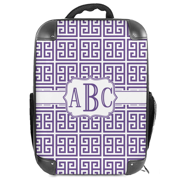 Custom Greek Key Hard Shell Backpack (Personalized)