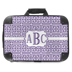 Greek Key Hard Shell Briefcase - 18" (Personalized)