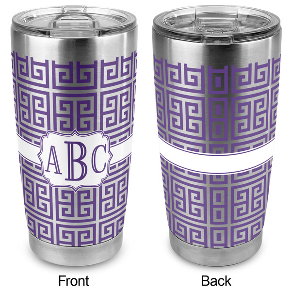Greek Key 20oz SS Tumbler - Full Print - Approval