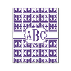 Greek Key Wood Print - 20x24 (Personalized)