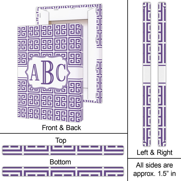 Greek Key 20x30 - Canvas Print - Approval