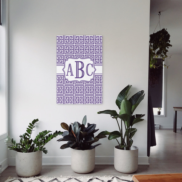 Greek Key 20x30 - Canvas Print - In Context