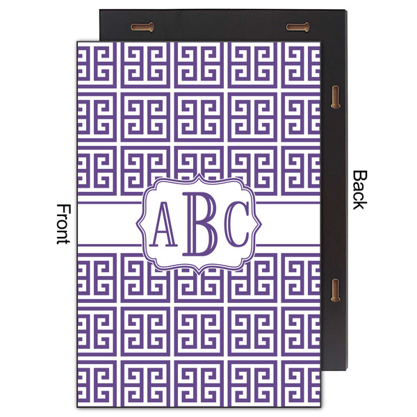 Greek Key 20x30 Wood Print - Front & Back View