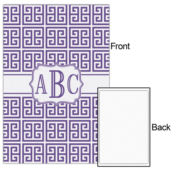 Greek Key 24x36 - Matte Poster - Front & Back