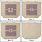Greek Key 3 Reusable Cotton Grocery Bags - Front & Back View