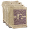 Greek Key 3 Reusable Cotton Grocery Bags - Front View