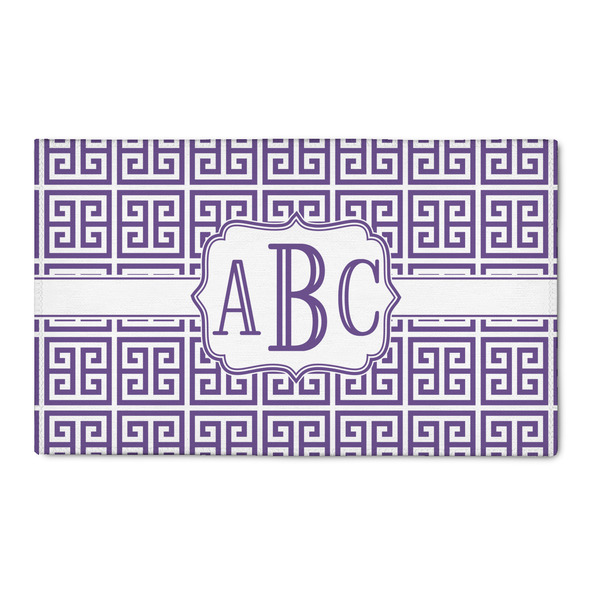 Custom Greek Key 3' x 5' Indoor Area Rug (Personalized)