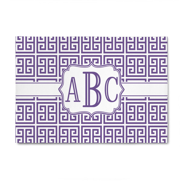 Custom Greek Key 4' x 6' Indoor Area Rug (Personalized)