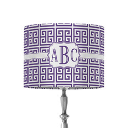 Greek Key 8" Drum Lamp Shade - Fabric (Personalized)