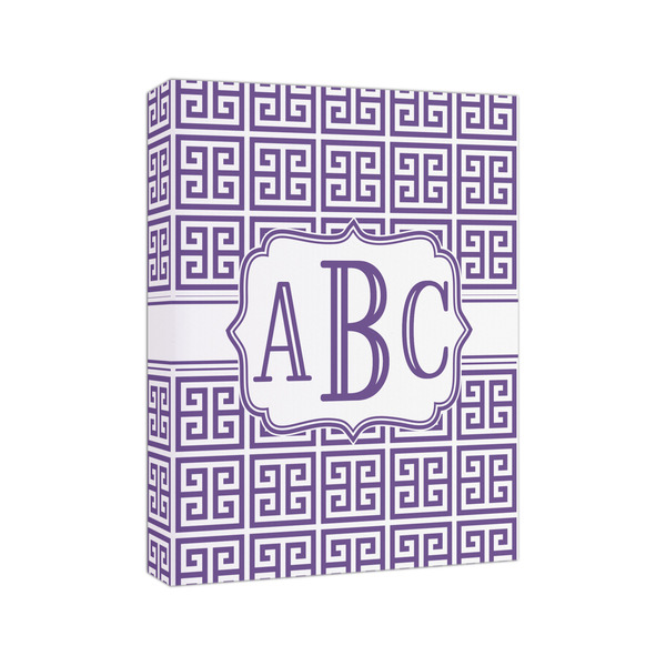 Greek Key 8x10 - Canvas Print - Angled View