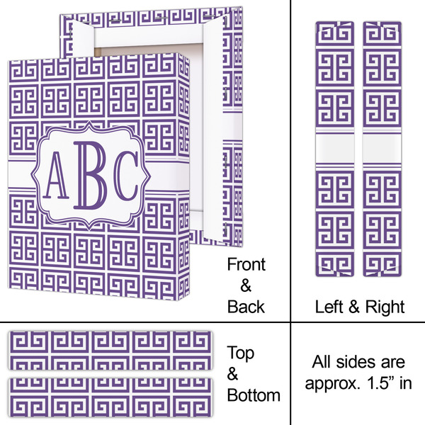 Greek Key 8x10 - Canvas Print - Approval