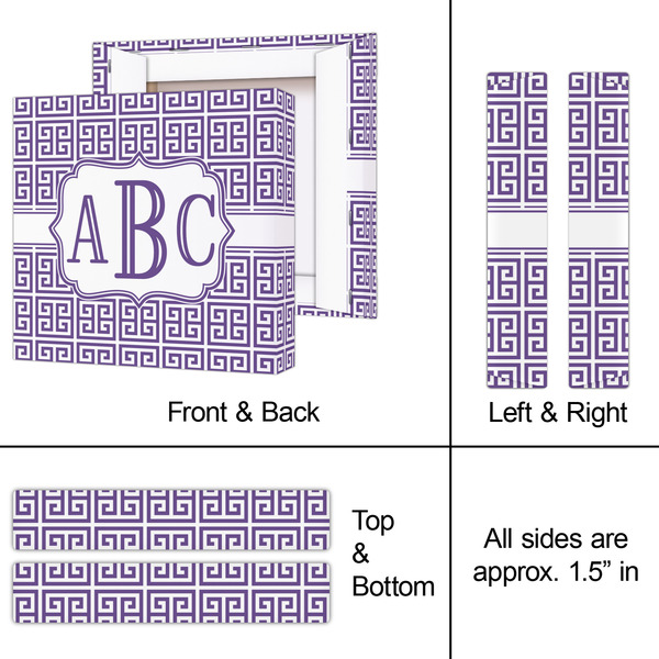 Greek Key 8x8 - Canvas Print - Approval