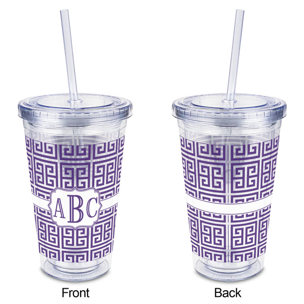 Greek Key Acrylic Tumbler - Full Print - Approval