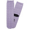 Greek Key Adult Crew Socks - Single Pair - Front and Back