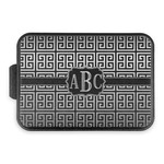 Greek Key Aluminum Baking Pan with Black Lid (Personalized)