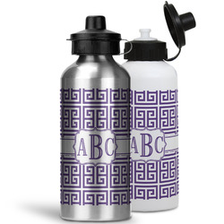 Greek Key Water Bottles- Aluminum (Personalized)