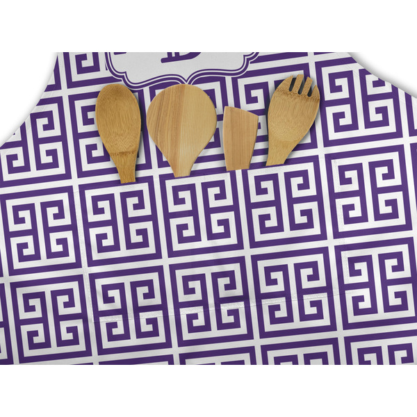 Greek Key Apron - Pocket Detail with Props
