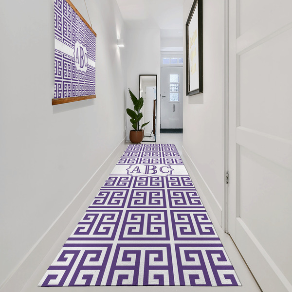 Greek Key Area Rug Sizes - In Context (vertical)