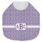 Greek Key Jersey Knit Baby Bib w/ Monogram