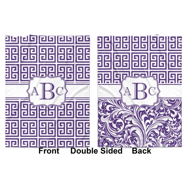 Greek Key Baby Blanket (Double Sided - Printed Front and Back)
