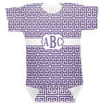 Greek Key Baby Bodysuit 6-12 w/ Monogram