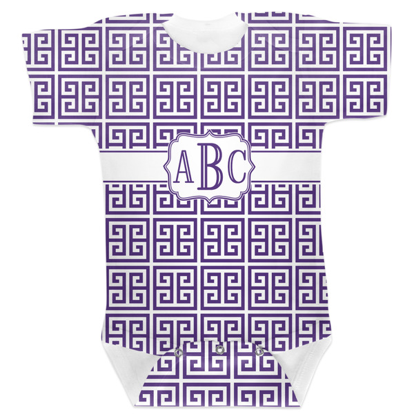 Custom Greek Key Baby Bodysuit (Personalized)