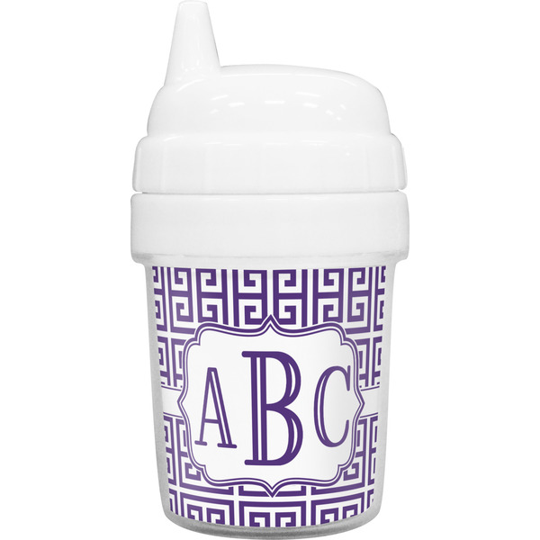 Custom Greek Key Baby Sippy Cup (Personalized)