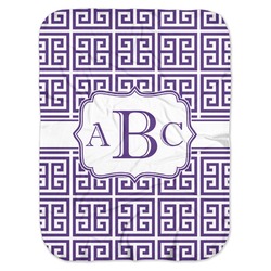 Greek Key Baby Swaddling Blanket (Personalized)