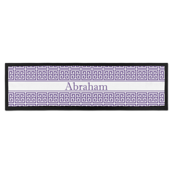 Custom Greek Key Bar Mat (Personalized)