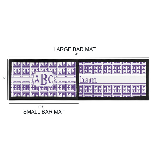 Greek Key Bar Mats - Sizing Chart