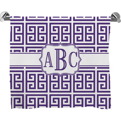Greek Key Bath Towel (Personalized)