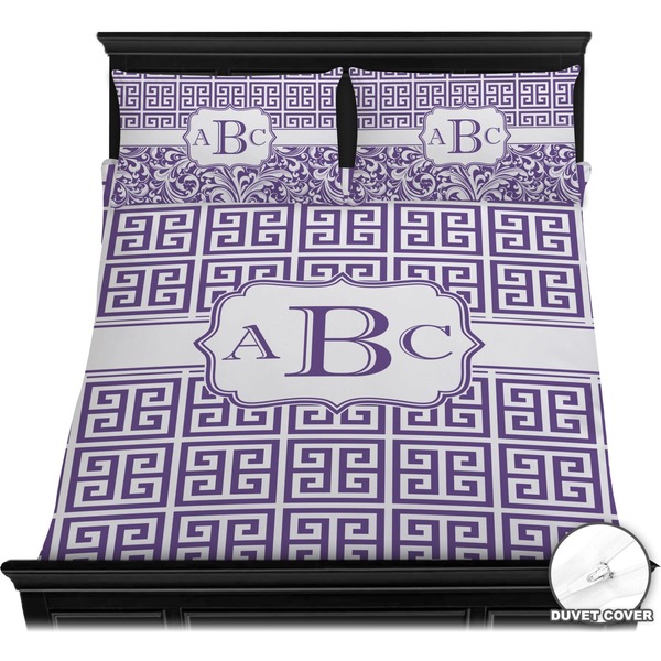 Greek Key Bedding Set (Queen) - Duvet