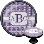 Greek Key Cabinet Knob (Black) (Personalized)