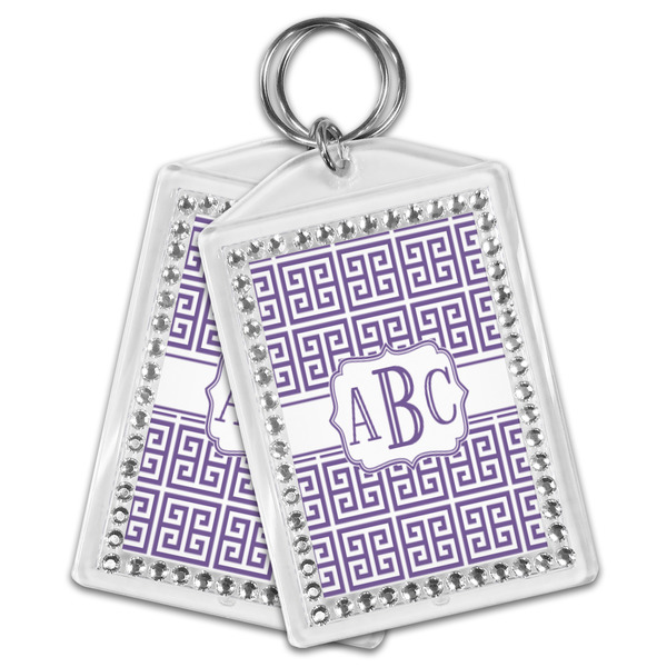 Greek Key Bling Keychain - MAIN
