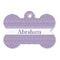 Greek Key Bone Shaped Dog ID Tag (Personalized)
