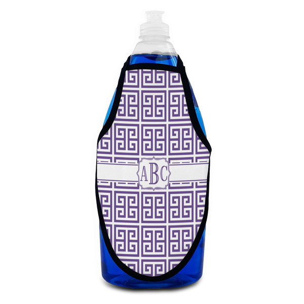 Greek Key Bottle Apron - Soap - FRONT