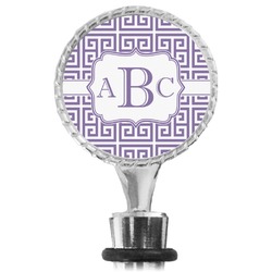 Greek Key Wine Bottle Stopper (Personalized)
