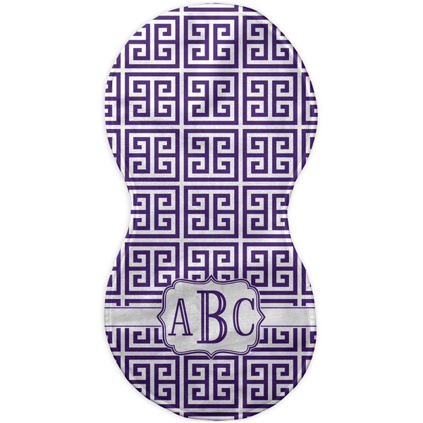 Greek Key Burp Peanut Shaped Flat