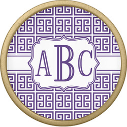 Greek Key Cabinet Knob - Gold (Personalized)