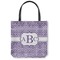 Greek Key Canvas Tote Bag - Small - 13"x13" (Personalized)