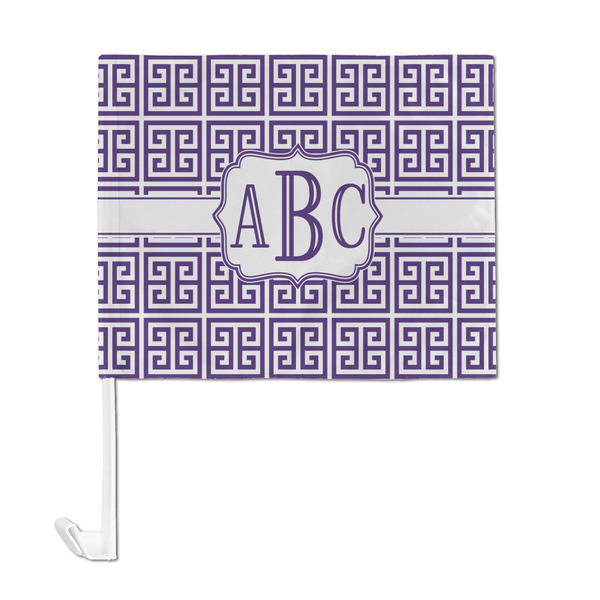 Greek Key Car Flag - Large - FRONT