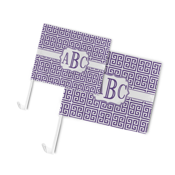 Greek Key Car Flags - PARENT MAIN (both sizes)