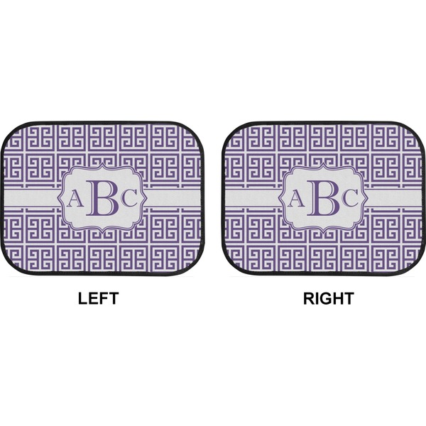 Greek Key Car Floor Mats (Back Seat) (Approval)