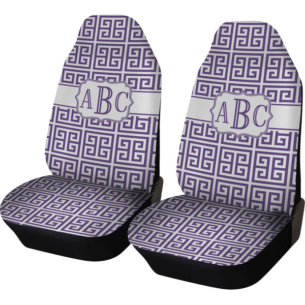Custom Greek Key Car Seat Covers (Set of Two) (Personalized)