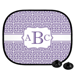 Greek Key Car Side Window Sun Shade (Personalized)